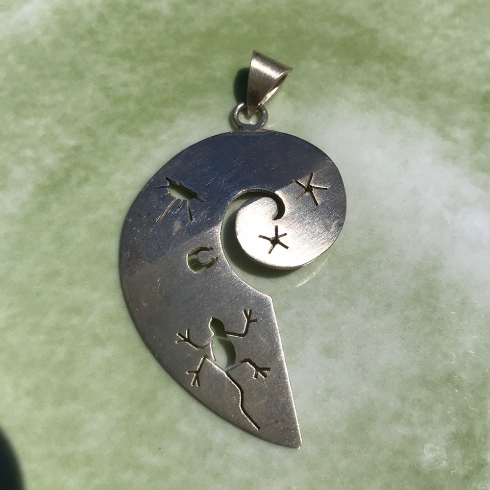 Handmade jewelry sterling silver charm - Picture 2 of 3